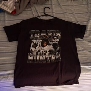 Black Graphic T-Shirt with Sports Design